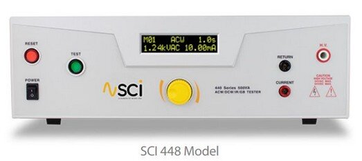 Hipot 440 series functions tester hipot SCI 446 448